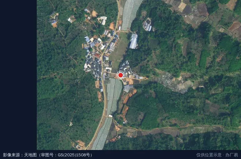 西双版纳普洱茶生态文化产业园卫星位置示意图