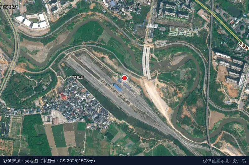 西双版纳菌草循环经济产业示范园卫星位置示意图