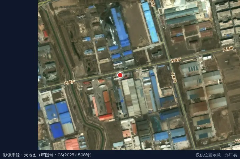 彰武工业园区建设指挥部卫星位置示意图