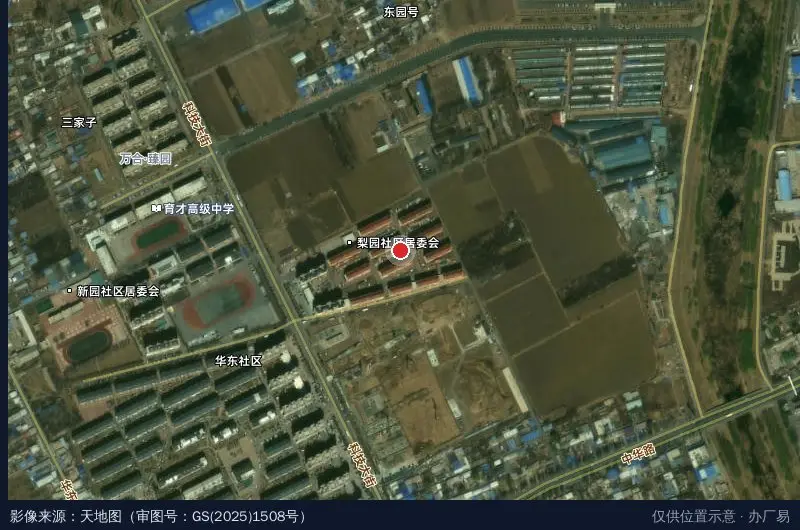阜新高新技术产业区卫星位置示意图