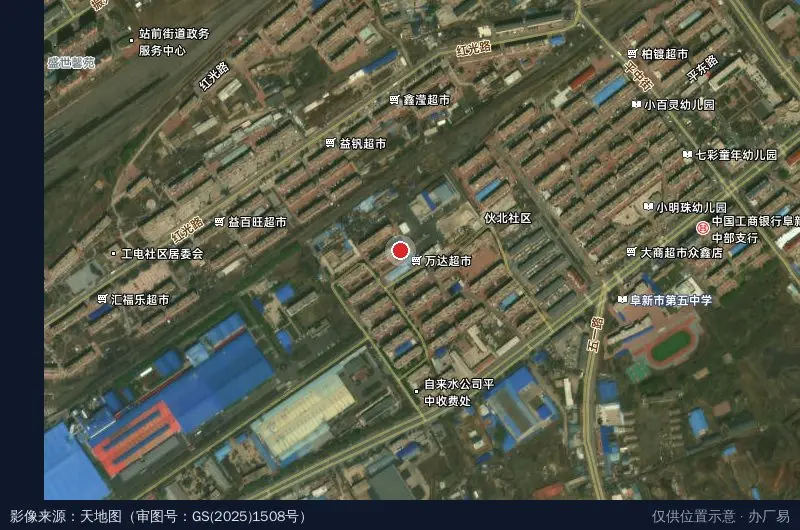 海州经济开发区卫星位置示意图