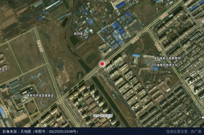 开发区高新公司卫星位置示意图