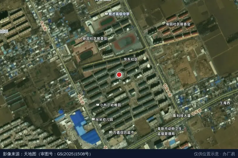 玉丰街道人民代表工作室卫星位置示意图