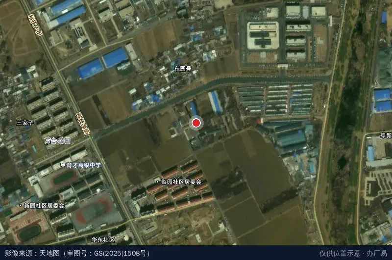 金地盛园-西南门卫星位置示意图
