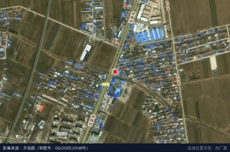 隆扬物流园卫星位置示意图