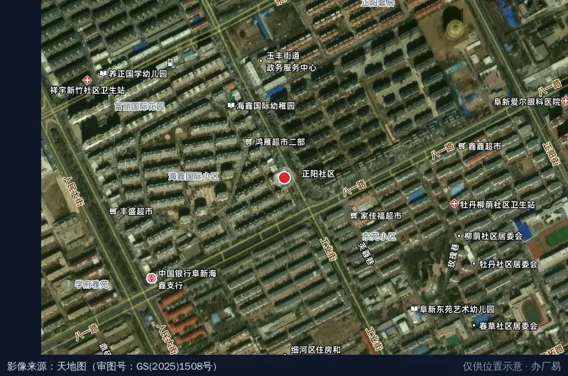 辽宁工程技术大学科技园创业楼-西北门卫星位置示意图