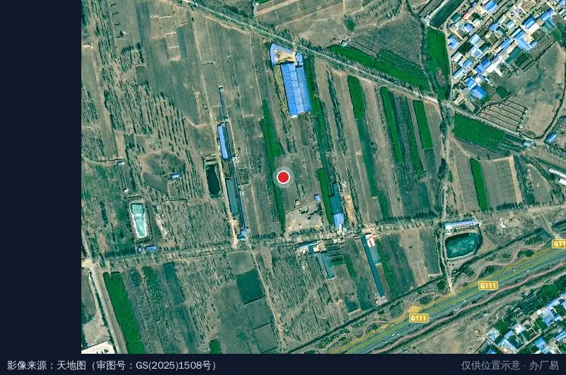 科尔沁物流园区卫星位置示意图