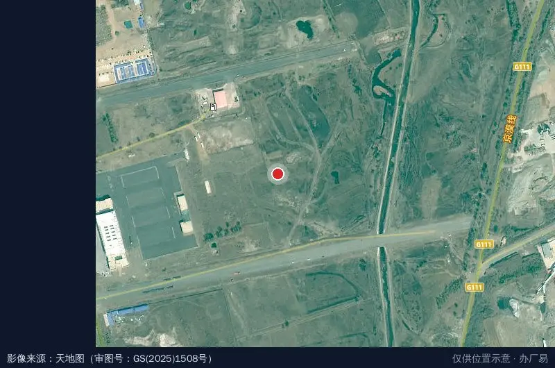 兴安盟青年农牧业科技创业孵化基地卫星位置示意图
