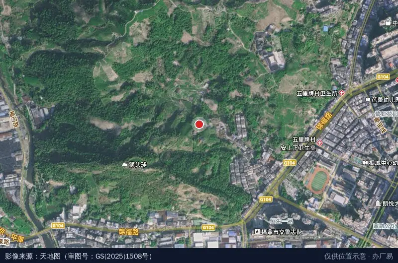 福建福鼎工业园区卫星位置示意图