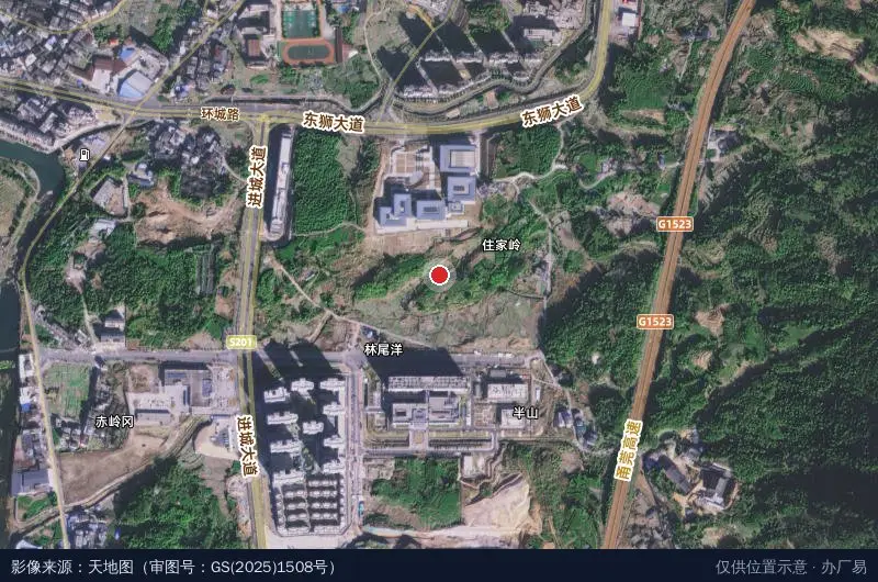 富源工业区卫星位置示意图