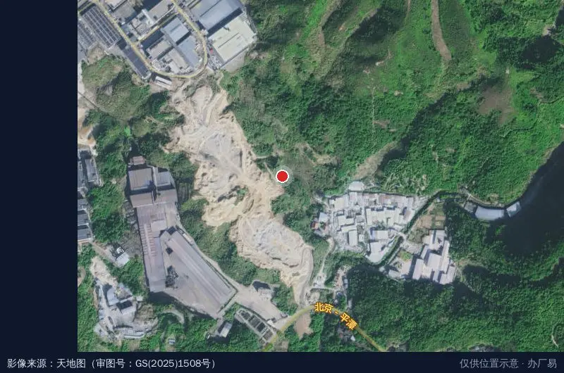 高坂工业区卫星位置示意图