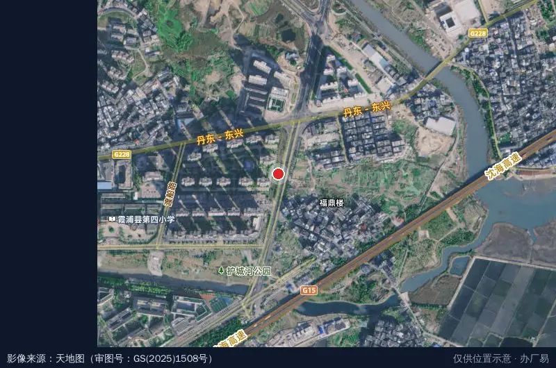 闽台观光工业园营销中心卫星位置示意图