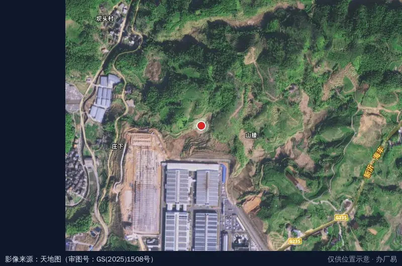三祥科技园区(三祥锆镁产业园)卫星位置示意图