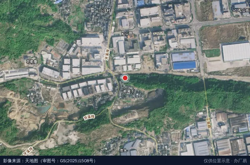 福建三霞集团(霞浦)建材产业园卫星位置示意图