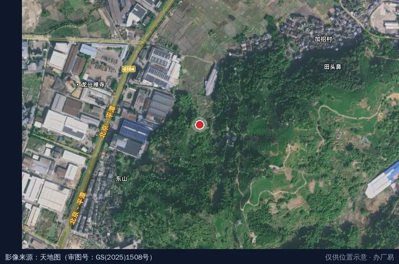闽东赛岐经济开发区卫星位置示意图
