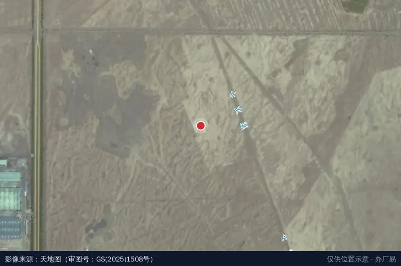 金太阳工业园区卫星位置示意图