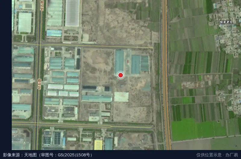 武威建材产业园卫星位置示意图