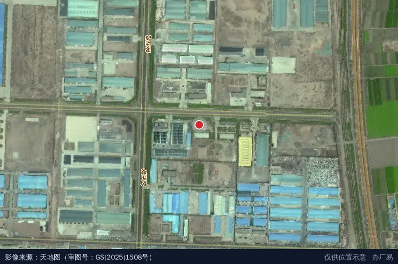 武威启创金属材料产业园卫星位置示意图