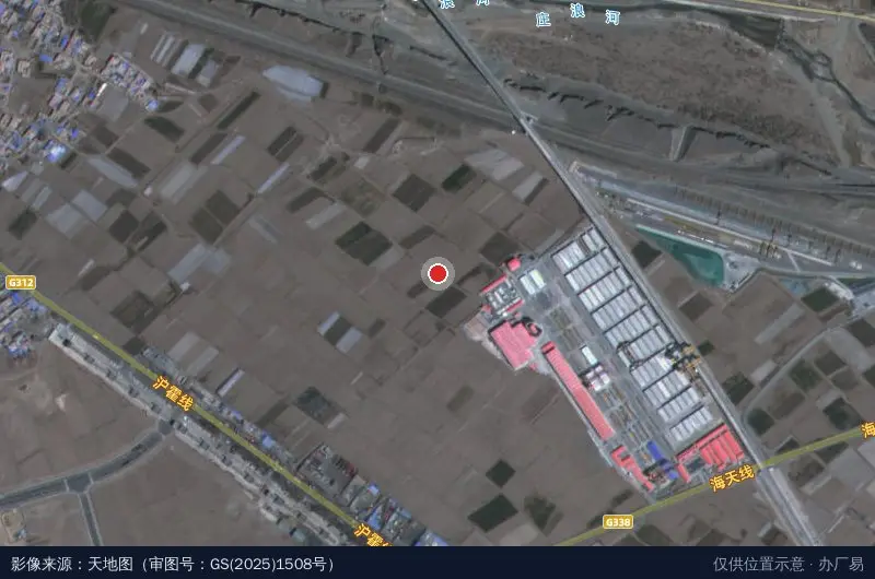 天祝高原净土农业发展有限公司中药材产业园卫星位置示意图
