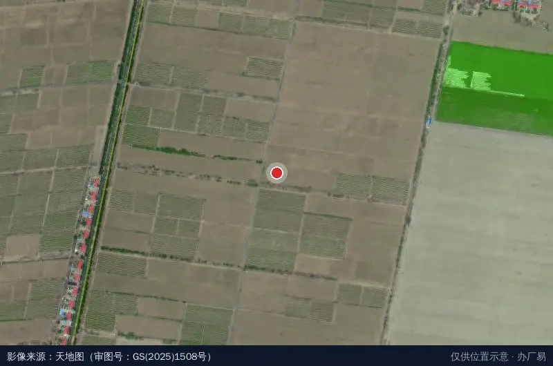 莫高园区卫星位置示意图
