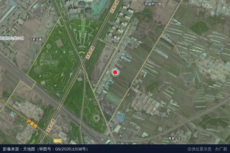安大农业物流园卫星位置示意图