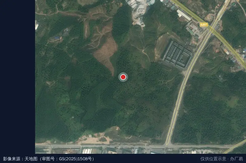 佛美工业园卫星位置示意图