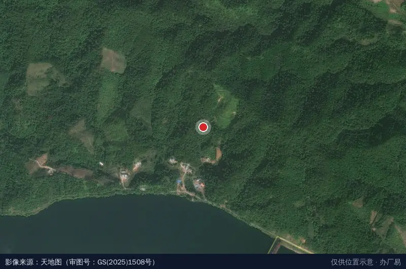 金牛坪林产工业区卫星位置示意图
