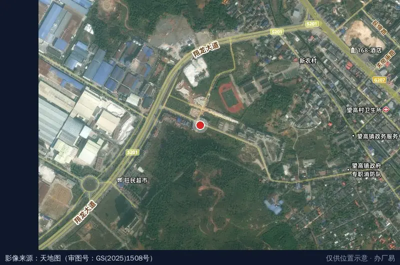 旺高工业区棚户区-东北门卫星位置示意图