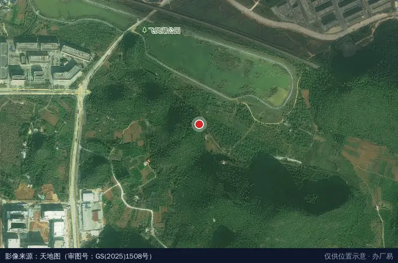 广西贺州智慧服饰产业园卫星位置示意图