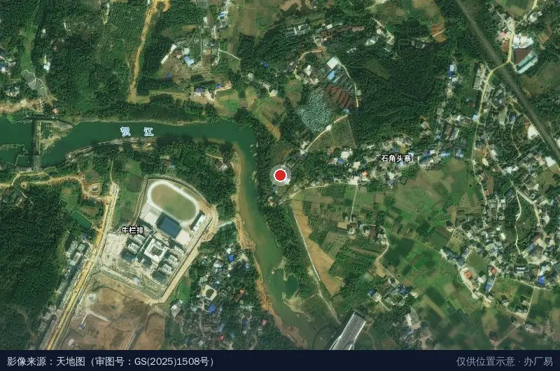 广西数字贺州产业园卫星位置示意图