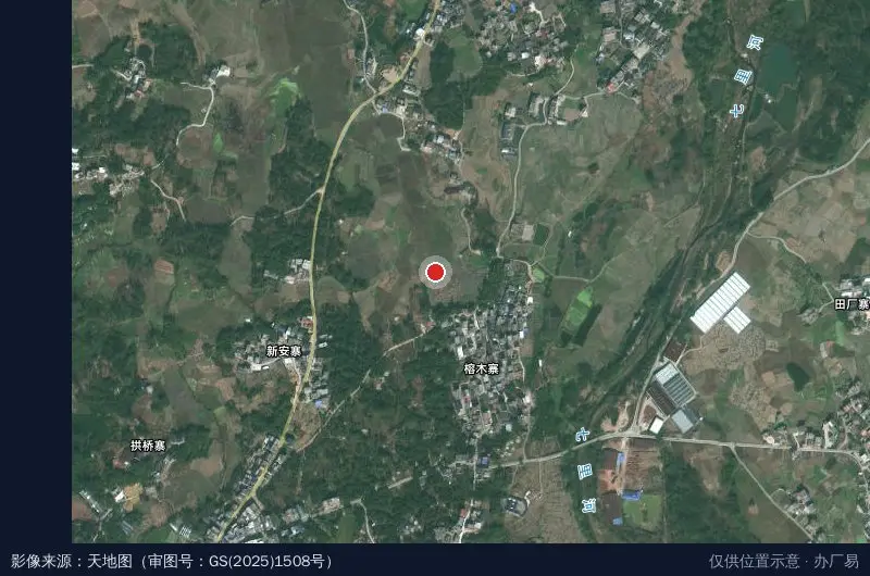 八步区村级集体经济产业园卫星位置示意图