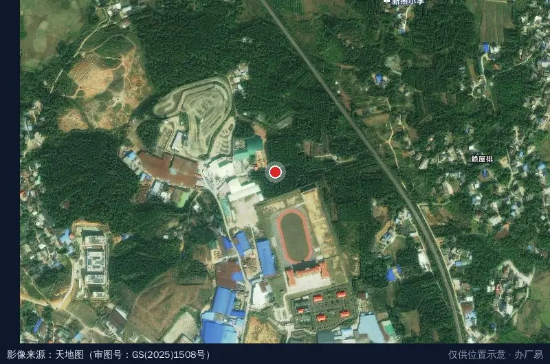 贺州市神谷子创业孵化基地卫星位置示意图
