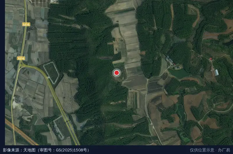 三五工业园卫星位置示意图