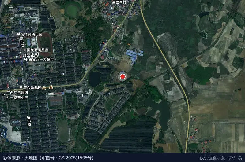 凤凰工业园卫星位置示意图
