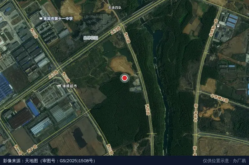广西岩土新技术有限公司-东北门卫星位置示意图