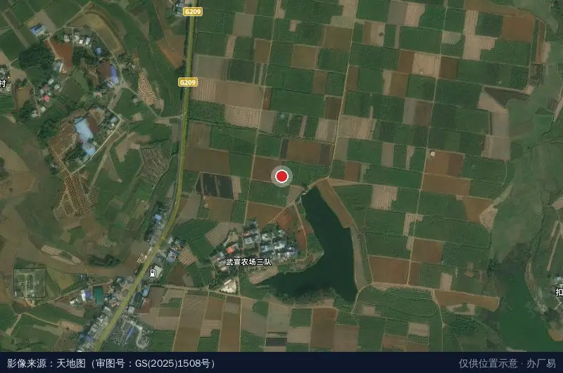 远程公司物流园区卫星位置示意图