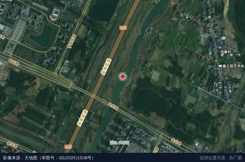 来宾市绿源创业孵化基地卫星位置示意图