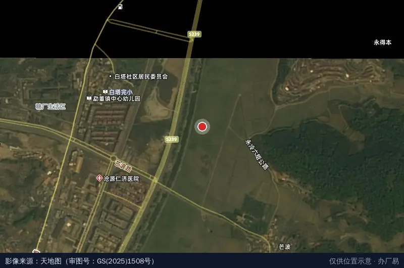 沧源佤山传奇旅游文化产业园卫星位置示意图