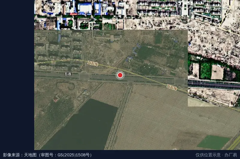 第五师八十六团农业产业园展示厅卫星位置示意图