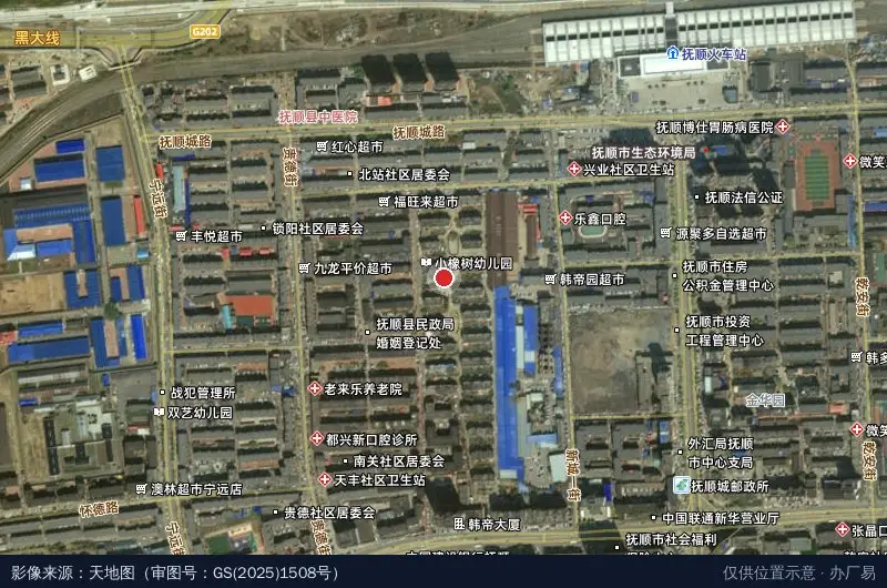 大南工业区卫星位置示意图