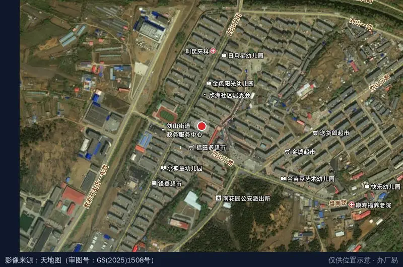 胜利食品工业园卫星位置示意图
