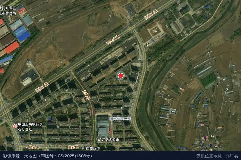 抚顺经济开发区就业和社会保障服务中心-东北门卫星位置示意图