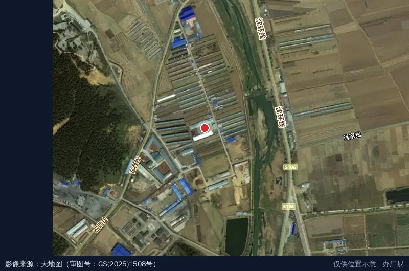 农作物新品种科技园卫星位置示意图