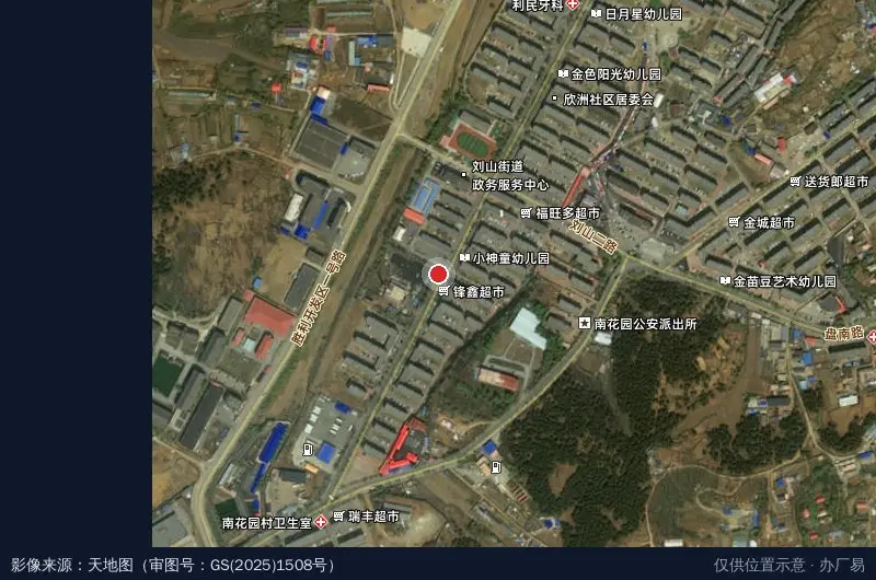 抚顺市创业孵化基地卫星位置示意图