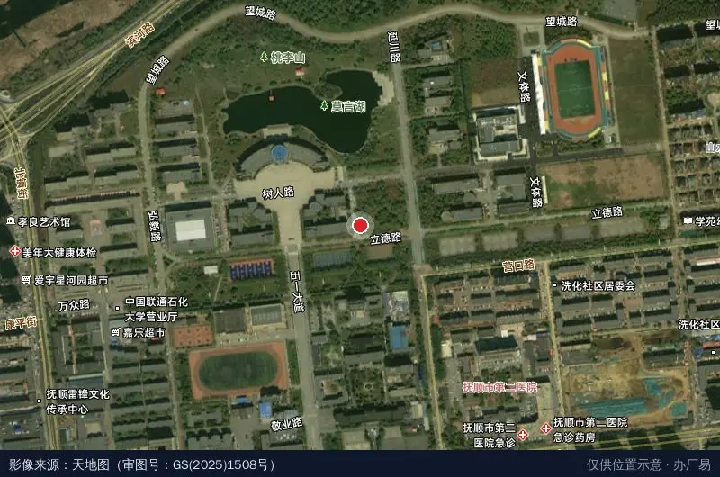 抚顺市跨境电商创新创业孵化园卫星位置示意图