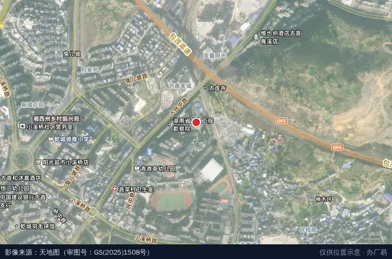 田家园卫星位置示意图