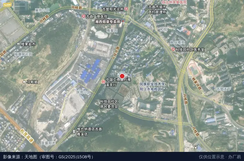 美世界广场卫星位置示意图