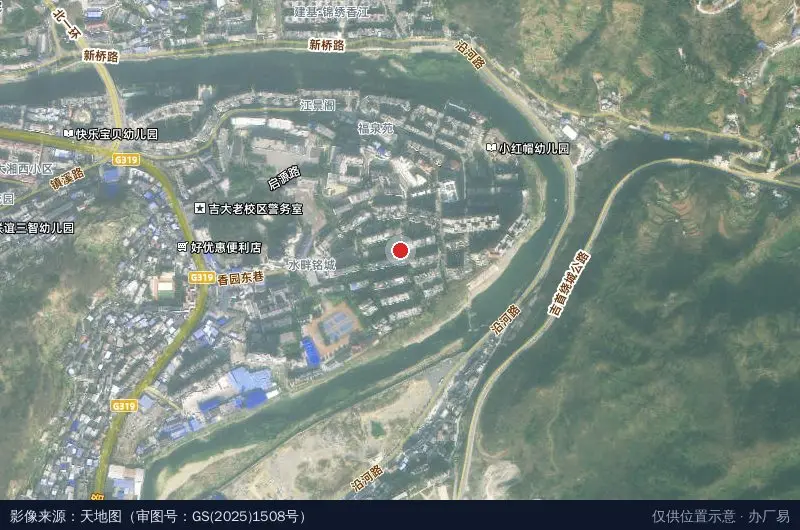 湘林车队卫星位置示意图