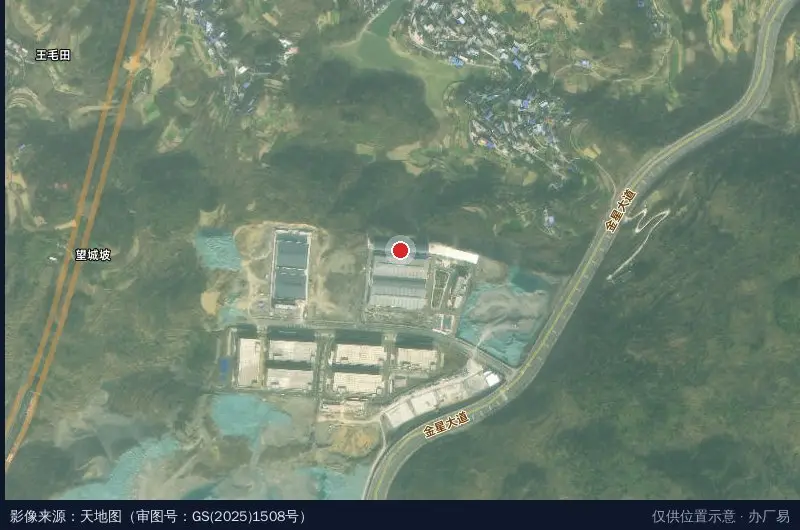 湘西大健康产业园卫星位置示意图