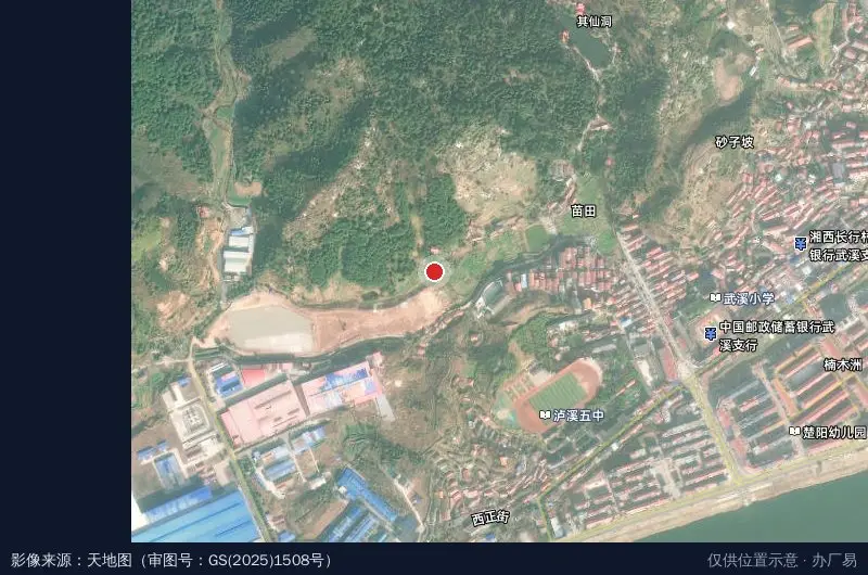 苏州开元集团泸溪总部经济产业园金昊科技新型功能性材料生产基地卫星位置示意图